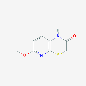 molecular formula C8H8N2O2S B019439 6-methoxy-1H-pyrido[2,3-b][1,4]thiazin-2(3H)-one CAS No. 108480-70-2