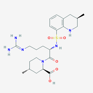 molecular formula C23H36N6O5S B194398 21R-Argatroban CAS No. 121785-71-5