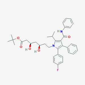 molecular formula C37H43FN2O5 B194407 (3R,5R)-tert-Butyl 7-(2-(4-fluorophenyl)-5-isopropyl-3-phenyl-4-(phenylcarbamoyl)-1H-pyrrol-1-yl)-3,5-dihydroxyheptanoate CAS No. 134395-00-9