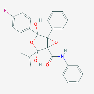 molecular formula C26H24FNO5 B194416 Atorvastatin Epoxy Tetrahydrofuran Impurity CAS No. 873950-19-7