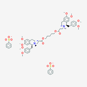 molecular formula C65H82N2O18S2 B194423 Cisatracurium besylate CAS No. 96946-42-8