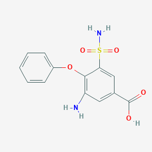 B194465 3-Amino-4-phenoxy-5-sulfamoylbenzoic acid CAS No. 28328-54-3
