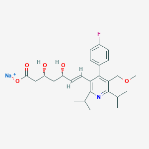 molecular formula C26H33FNO5.Na B194476 Cerivastatin sodium CAS No. 143201-11-0