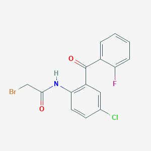 2-Bromo-4'-chloro-2'-(o-fluorobenzoyl)acetanilide