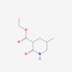 molecular formula C9H15NO3 B019451 Ethyl 5-methyl-2-oxopiperidine-3-carboxylate CAS No. 102943-16-8