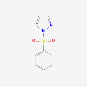molecular formula C9H8N2O2S B019452 1-(Phenylsulfonyl)-1H-pyrazole CAS No. 108128-27-4
