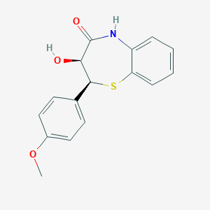 B194540 (2S,3s)-3-hydroxy-2-(4-methoxyphenyl)-2,3-dihydro-1,5-benzothiazepin-4(5h)-one CAS No. 42399-49-5