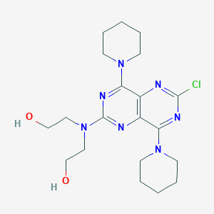 molecular formula C20H30ClN7O2 B194544 6-Des(diethanolamino)-6-chloro Dipyridamole CAS No. 54093-92-4