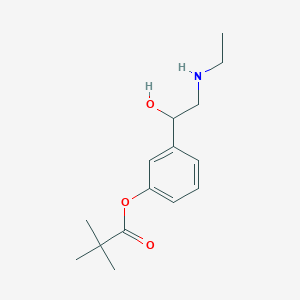 molecular formula C15H23NO3 B194572 Etilefrine pivalate CAS No. 85750-39-6