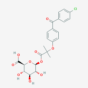 molecular formula C23H23ClO10 B194593 苯菲布立葡糖醛酸酯 CAS No. 60318-63-0