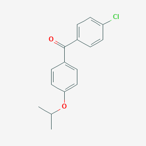 molecular formula C16H15ClO2 B194601 Methanone, (4-chlorophenyl)[4-(1-methylethoxy)phenyl]- CAS No. 154356-96-4