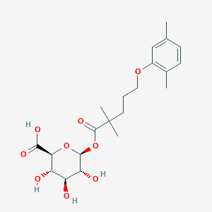 molecular formula C21H30O9 B194614 Gemfibrozil 1-O-beta-Glucuronide CAS No. 91683-38-4