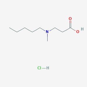 molecular formula C9H20NO2Cl B194635 3-(Methyl(pentyl)amino)propanoic acid hydrochloride CAS No. 625120-81-2