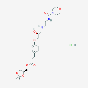molecular formula C25H40ClN3O8 B194650 Landiolol hydrochloride CAS No. 144481-98-1