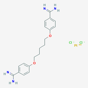 molecular formula C19H24Cl2N4O2Pt B019466 Platinum(II) pentamidine CAS No. 101299-67-6