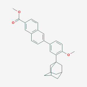 molecular formula C29H30O3 B194682 Methyl 6-(3-(adamantan-1-yl)-4-methoxyphenyl)-2-naphthoate CAS No. 106685-41-0