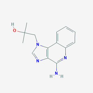 molecular formula C14H16N4O B194698 4-Amino-alpha,alpha-dimethyl-1H-imidazo(4,5-c)quinoline-1-ethanol CAS No. 112668-45-8