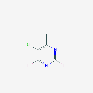 molecular formula C5H3ClF2N2 B019471 5-氯-2,4-二氟-6-甲基嘧啶 CAS No. 72630-78-5