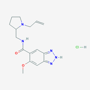 molecular formula C16H21N5O2.HCl B194726 Alizapride hydrochloride CAS No. 59338-87-3