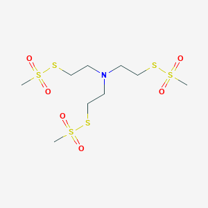 molecular formula C9H21NO6S6 B019473 三(2-甲硫酰甲基乙基)胺 CAS No. 18365-77-0