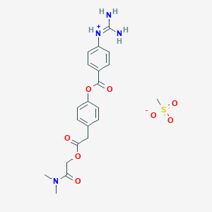 molecular formula C21H26N4O8S B194763 Camostat Mesylate CAS No. 59721-29-8