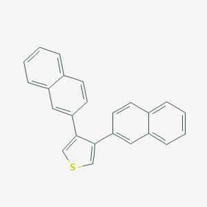 molecular formula C24H16S B019479 3,4-Di(naphthalen-2-yl)thiophene CAS No. 100990-31-6