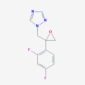 molecular formula C12H11F2N3O4S B194804 1-(((2RS)-2-(2,4-Difluorophenyl)oxiran-2-yl)methyl)-1H-1,2,4-triazole CAS No. 86386-76-7