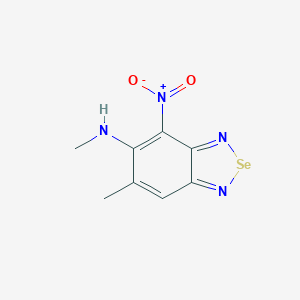 molecular formula C8H8N4O2Se B019481 N,6-Dimethyl-4-nitro-2,1,3-benzoselenadiazol-5-amine CAS No. 149703-56-0