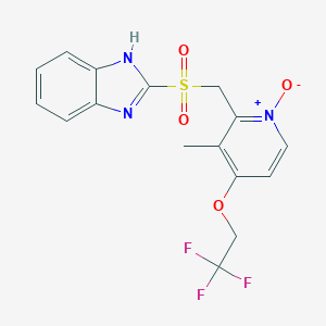 molecular formula C16H14F3N3O4S B194816 Lansoprazole Sulfone N-Oxide CAS No. 953787-54-7