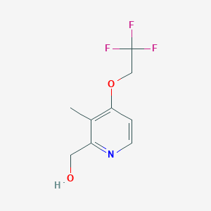molecular formula C9H10F3NO2 B194827 (3-Methyl-4-(2,2,2-trifluoroethoxy)pyridin-2-yl)methanol CAS No. 103577-66-8
