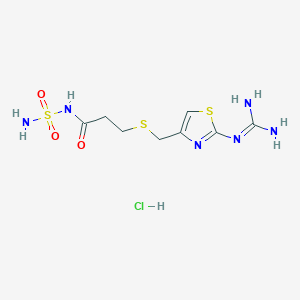 molecular formula C8H14N6O3S3 HCl B194844 Famotidine Impurity C HCl CAS No. 76824-17-4