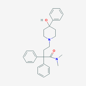 molecular formula C29H34N2O2 B194859 1-Piperidinebutanamide, 4-hydroxy-N,N-dimethyl-alpha,alpha,4-triphenyl- CAS No. 37743-41-2