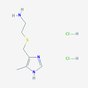 molecular formula C7H15Cl2N3S B194885 2-(((5-Methyl-1H-imidazol-4-yl)methyl)thio)ethylamine dihydrochloride CAS No. 38603-72-4