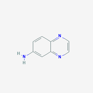 molecular formula C8H7N3 B194958 喹喔啉-6-胺 CAS No. 6298-37-9