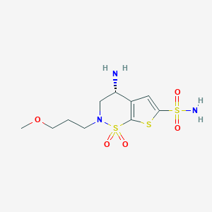 molecular formula C10H17N3O5S3 B194973 去乙基布林佐lamide CAS No. 404034-55-5