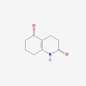 molecular formula C9H11NO2 B194977 3,4,7,8-Tetrahydroquinoline-2,5(1H,6H)-dione CAS No. 5057-12-5