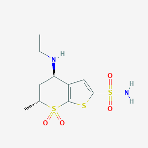 molecular formula C10H16N2O4S3 B194995 (+)-(Trans)-dorzolamide CAS No. 120279-95-0