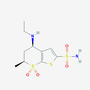 molecular formula C10H16N2O4S3 B194999 多佐胺，(+/-)-(顺式)- CAS No. 120279-90-5