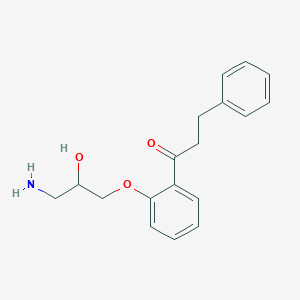molecular formula C20H23NO7 B019501 N-Depropyl Propafenone Oxalate Salt CAS No. 86383-21-3