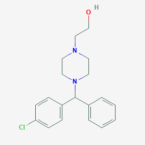 molecular formula C19H23ClN2O B195019 4-((4-氯苯基)苯基甲基)-1-哌嗪乙醇 CAS No. 109806-71-5