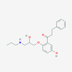 molecular formula C21H27NO4 B019502 5-Hydroxypropafenone CAS No. 86384-10-3