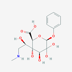 molecular formula C15H21NO9 B195022 beta-D-Glucopyranosiduronic acid, 2-hydroxy-4-(1-hydroxy-2-(methylamino)ethyl)phenyl, (R)- CAS No. 54964-61-3