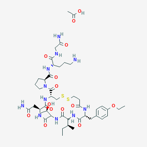 molecular formula C45H71N11O14S2 B195041 Atosiban acetate CAS No. 914453-95-5