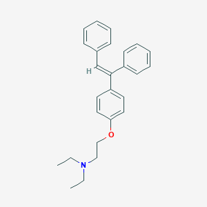 molecular formula C26H29NO B195050 1-(p-(beta-Diethylaminoethoxy)phenyl)-1,2-diphenylethylene CAS No. 19957-52-9