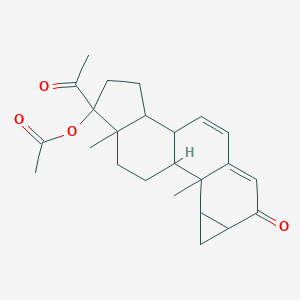 molecular formula C24H30O4 B195059 17-Hydroxy-1a,2a-methylenepregna-4,6-diene-3,20-dione acetate CAS No. 2701-50-0