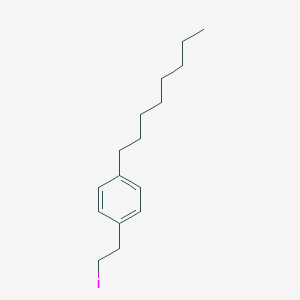 molecular formula C16H25I B019508 1-(2-碘乙基)-4-辛基苯 CAS No. 162358-07-8