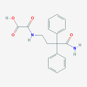 molecular formula C18H18N2O4 B195120 N-(3-Carbamoyl-3,3-diphenylpropyl)oxamic acid CAS No. 503598-07-0