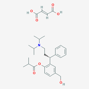 molecular formula C26H37NO3.C4H4O4 B195124 Fesoterodine fumarate CAS No. 286930-03-8