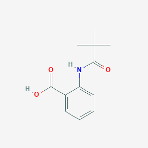 molecular formula C12H15NO3 B019513 2-[(2,2-dimethylpropanoyl)amino]benzoic acid CAS No. 101724-84-9