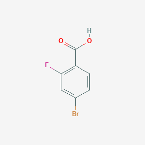 molecular formula C7H4BrFO2 B195145 4-Bromo-2-fluorobenzoic acid CAS No. 112704-79-7